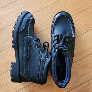 NEW Nautica black ankle boots boys new without tags